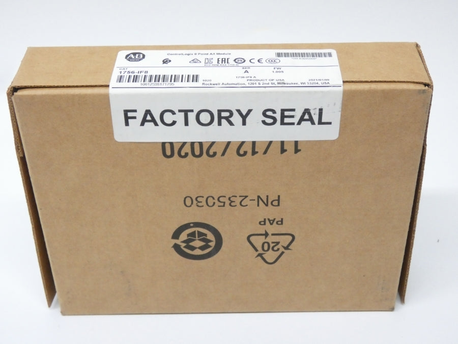 ALLEN BRADLEY 1756-IF8 SER. A F/W 1.005 DATE: 2021 NSFS
