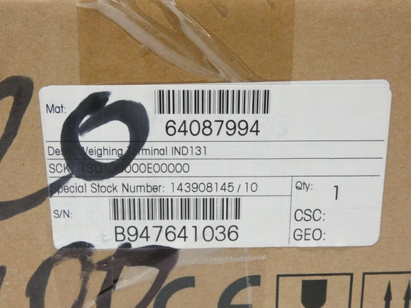 METTLER TOLEDO IND131DIN 64087994 100-240VAC 0.1A NSMP