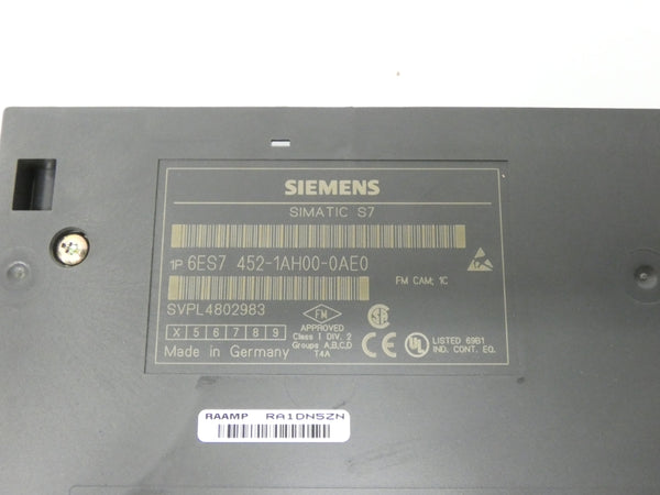 SIEMENS 6ES7452-1AH00-0AE0 VER. 04 NSMP