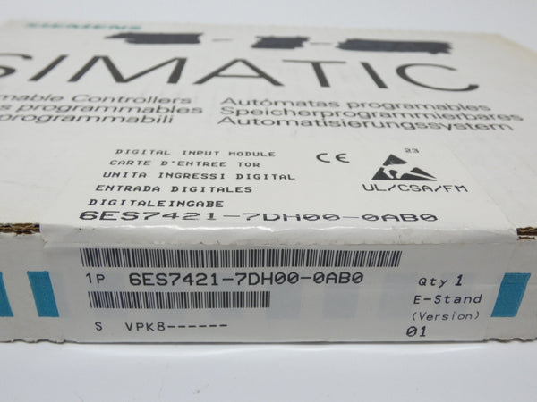 SIEMENS 6ES7421-7DH00-0AB0 VER. 01 NSFS
