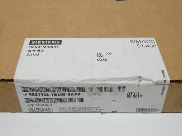 SIEMENS 6ES7422-1BL00-0AA0 F/W 005 NSFS