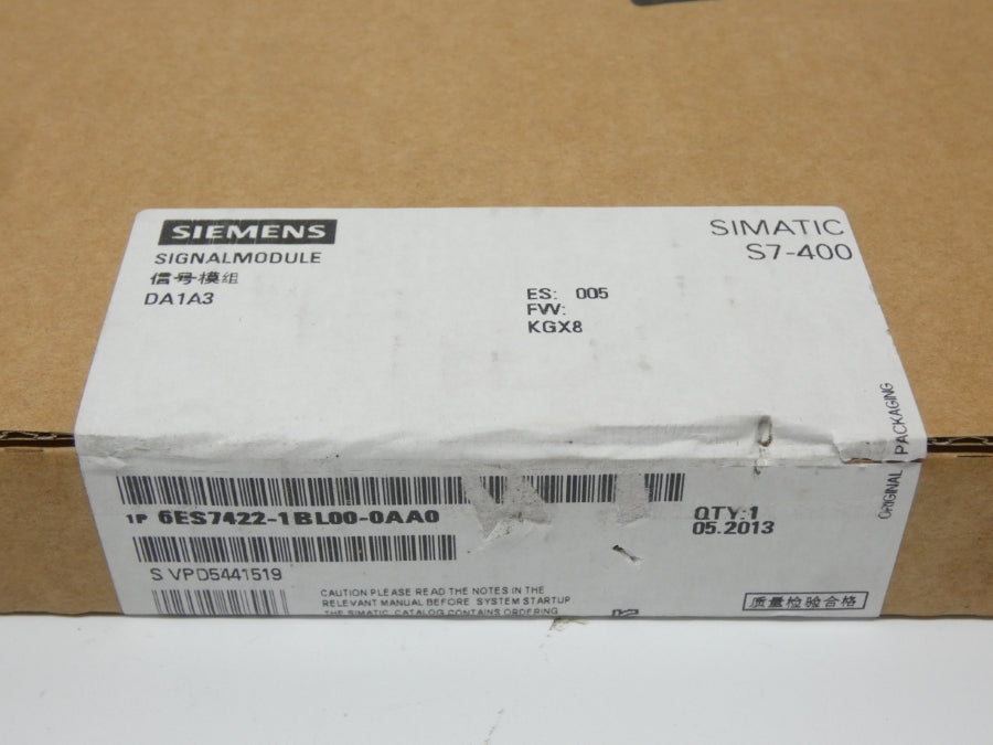 SIEMENS 6ES7422-1BL00-0AA0 F/W 005 NSFS