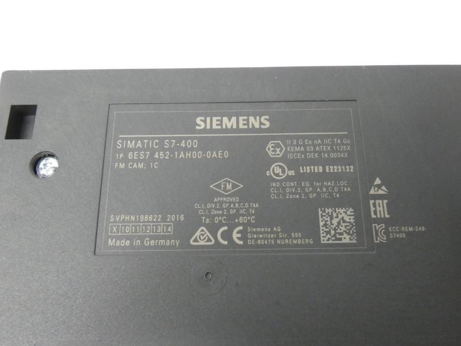 SIEMENS 6ES7452-1AH00-0AE0 F/W 009 NSMP