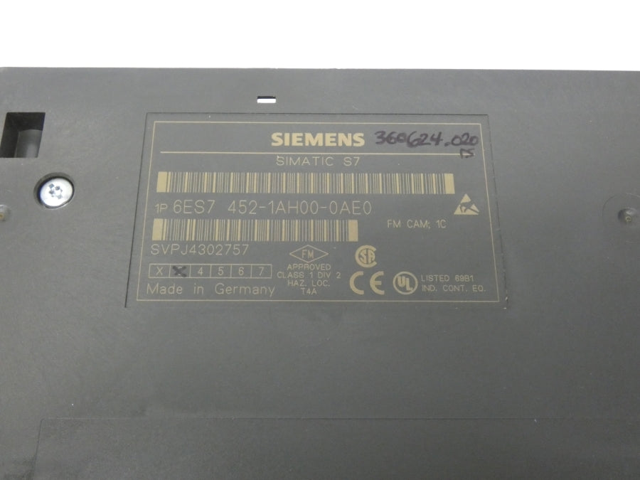 SIEMENS 6ES7452-1AH00-0AE0 UNMP