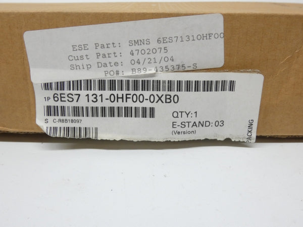 SIEMENS 6ES7131-0HF00-0XB0 VER. 03 120/230VAC NSMP