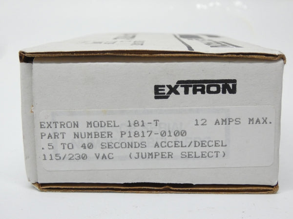 EXTRON 181-T P1817-0100 115/230VAC 12A .5-40S NSMP