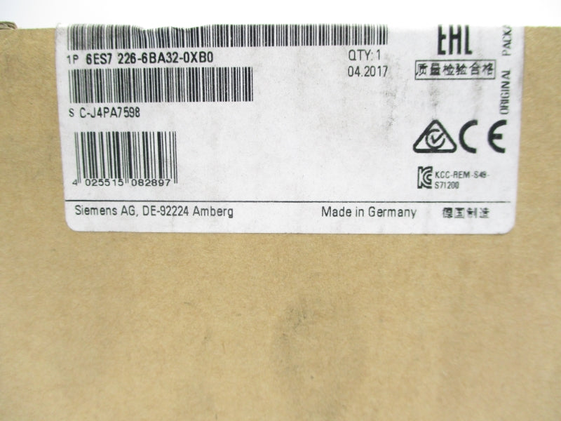 SIEMENS 6ES7226-6BA32-0XB0 F/W V02.00.00 24VDC NSFS