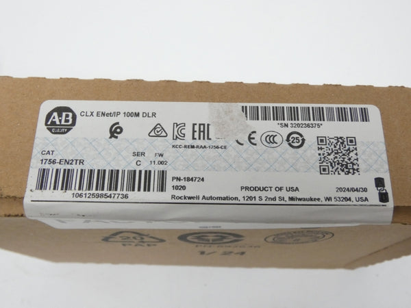 ALLEN BRADLEY 1756-EN2TR SER. C F/W 11.002 DATE: 2024 NSFS