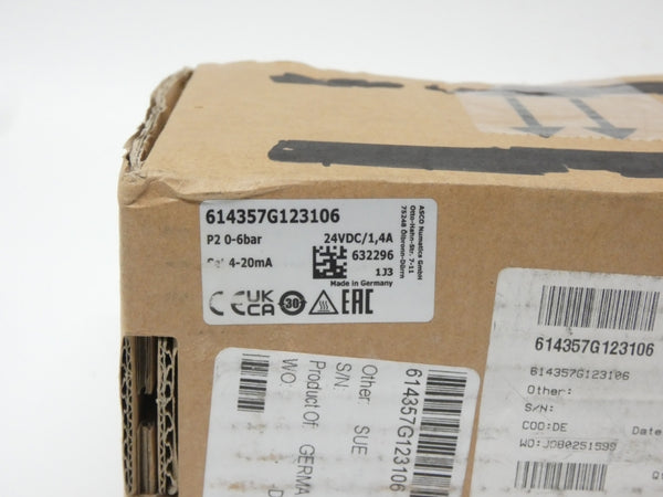 AVENTICS 614357G123106 24VDC 1.4A NSMP