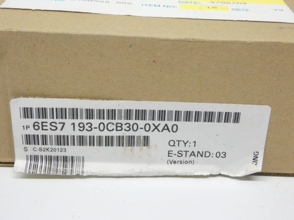 SIEMENS 6ES7193-0CB30-0XA0 VER. 03 NSMP