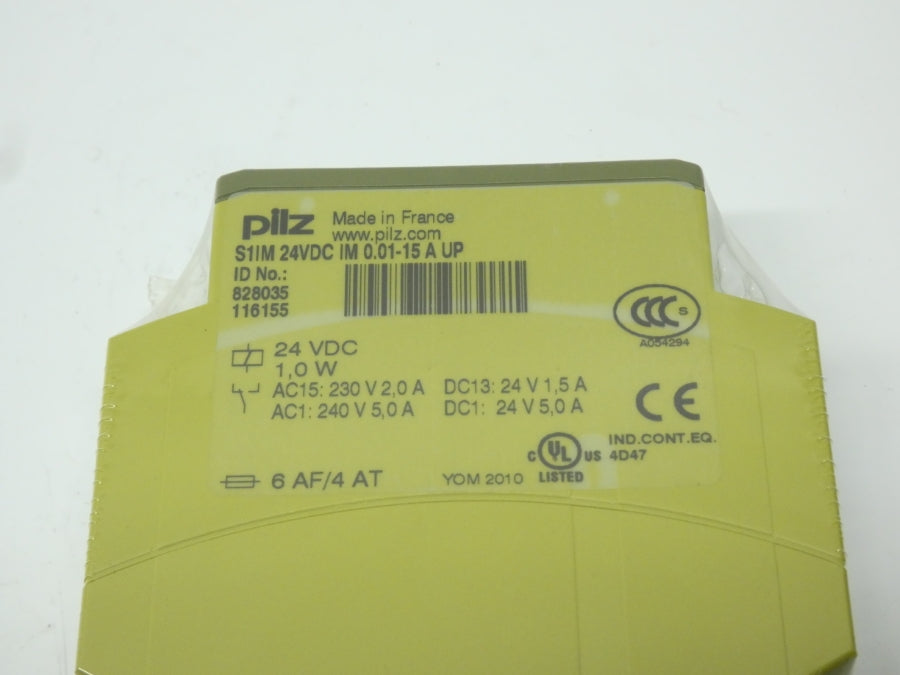PILZ S1IM24VDCIM0.01-15AUP 828035 240VAC 5.0A NSNP