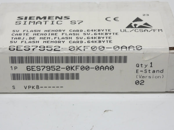 SIEMENS 6ES7952-0KF00-0AA0 VER. 02 NSFS
