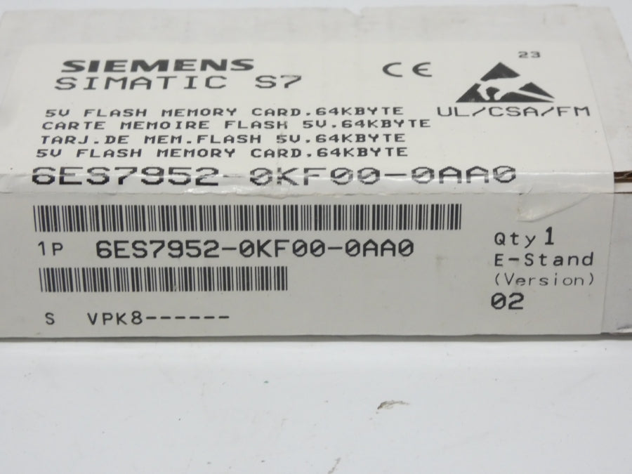 SIEMENS 6ES7952-0KF00-0AA0 VER. 02 NSFS
