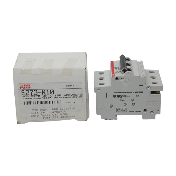 ABB S273-K10 480VAC 10A NSMP