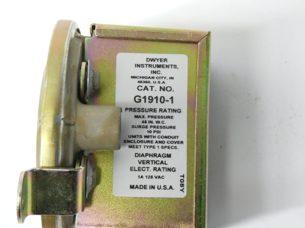 DWYER G1910-1 125VAC 1A 10PSI NSMP