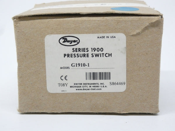 DWYER G1910-1 125VAC 1A 10PSI NSMP