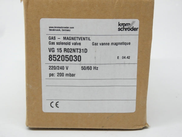 KROM SCHRODER VG15R02NT31D 85205030 220/240V NSMP