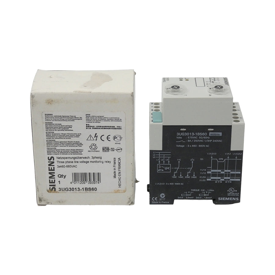 SIEMENS 3UG3013-1BS60 460-660VAC 8A NSMP