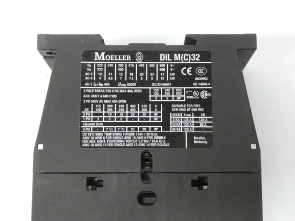 KLOCKNER MOELLER DILM32-10 110/120V 125A NSMP