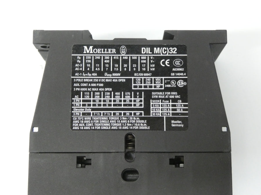 KLOCKNER MOELLER DILM32-10 110/120V 125A NSMP