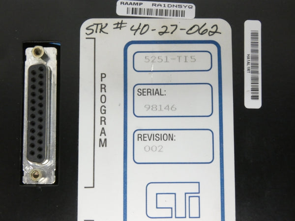 CTI 5251-TI5 502A-5251-TI5/2 REV.002 110/220VAC (AS PICTURED) UNMP