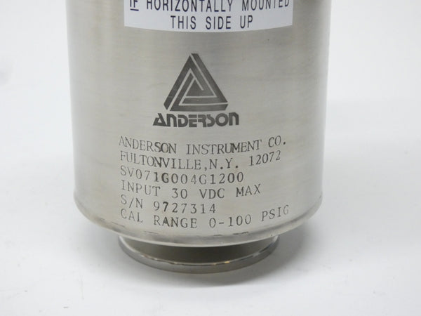 ANDERSON INSTRUMENT SV071G004G1200 30VDC 0-100PSI (RED) NSNP