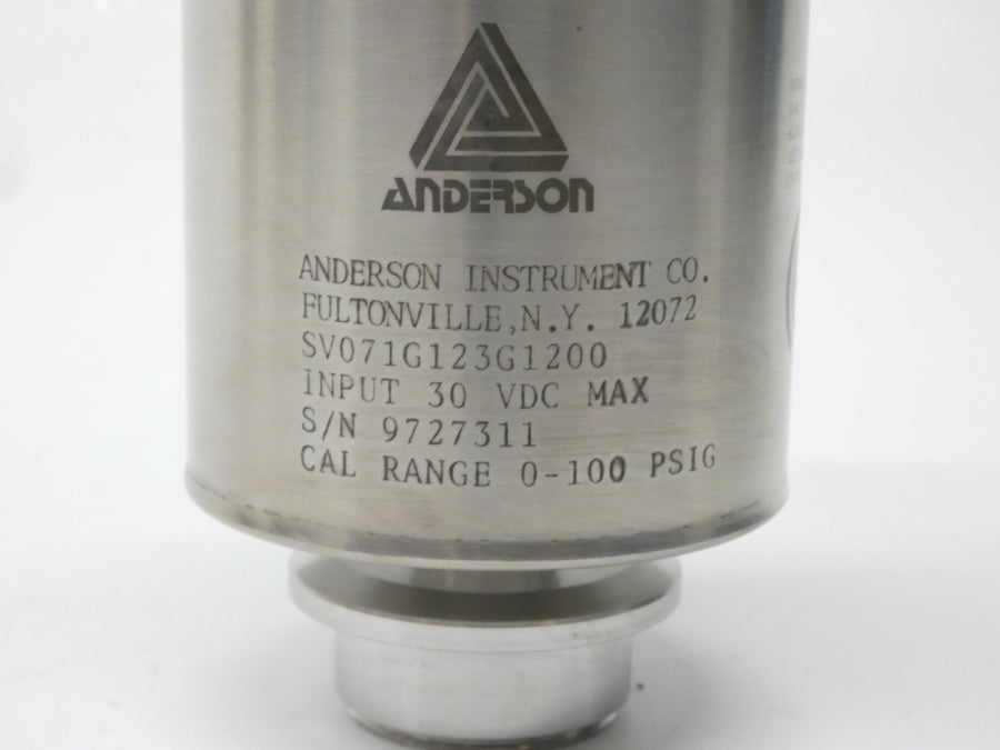 ANDERSON INSTRUMENT SV071G123G1200 30VDC 0-100PSI NSNP