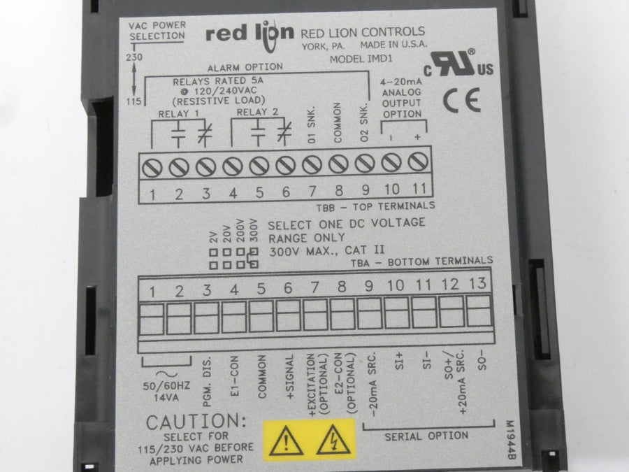 RED LION CONTROLS IMD13163 115/230VAC NSNP