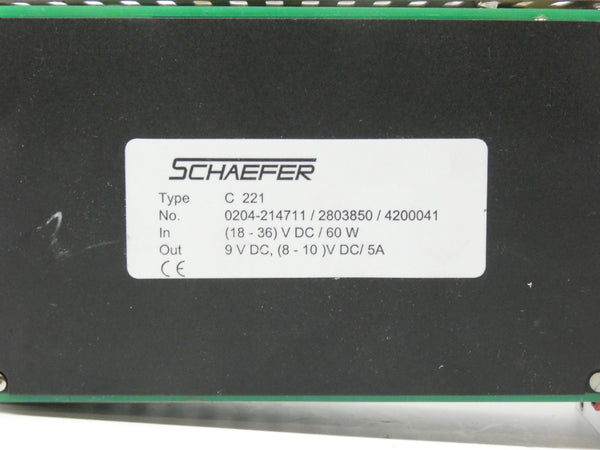 SCHAEFER C221 0204-214711 18-36VDC 5A NSNP