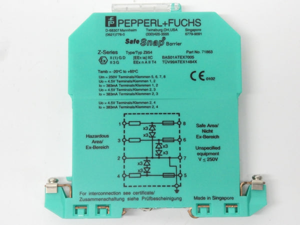 PEPPERL+FUCHS Z954 71863 250V NSMP