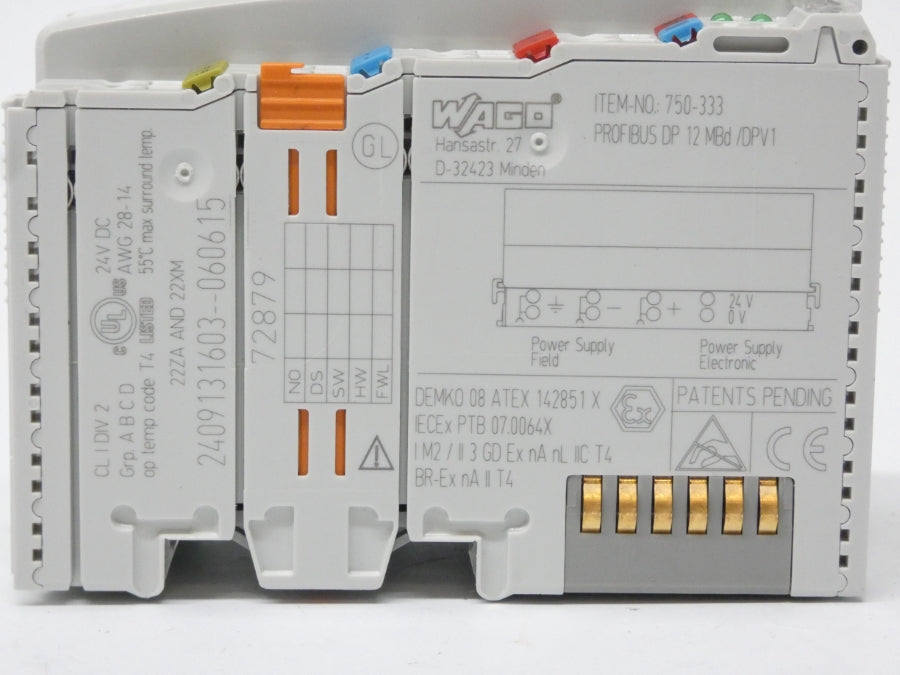 WAGO DP12MBD/DPV1 750-333 24VDC NSNP