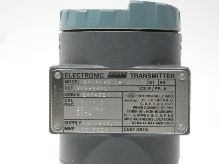 FOXBORO 841AM-BI1-MCSTDASN 94292351 12.5-36VDC 100PSI NSNP