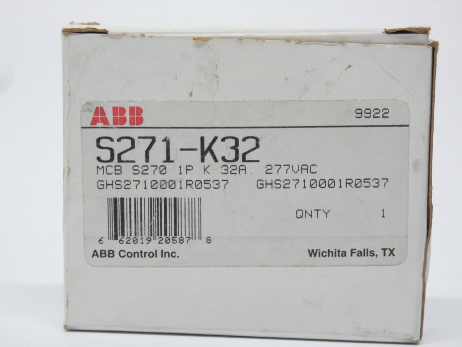 ABB S271-K32 277VAC 32A NSMP