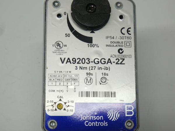 JOHNSON CONTROLS VA9203-GGA-2Z (AS PICTURED) UNMP