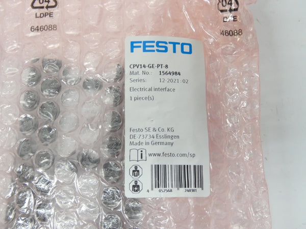 FESTO CPV14-GE-PT-8 1564984 REV. 07 24VDC NSMP