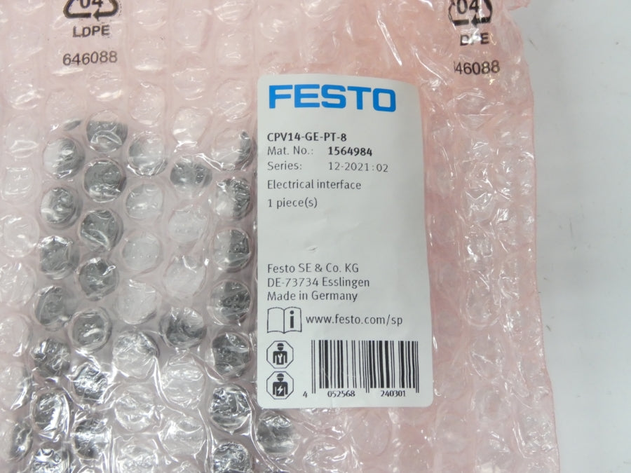 FESTO CPV14-GE-PT-8 1564984 REV. 07 24VDC NSMP
