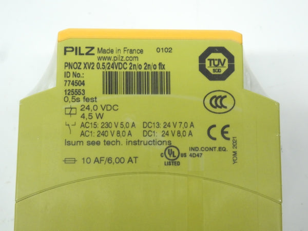 PILZ PNOZXV20.5/24VDC2N/O2N/OFIX 774504 240V 8A NSNP
