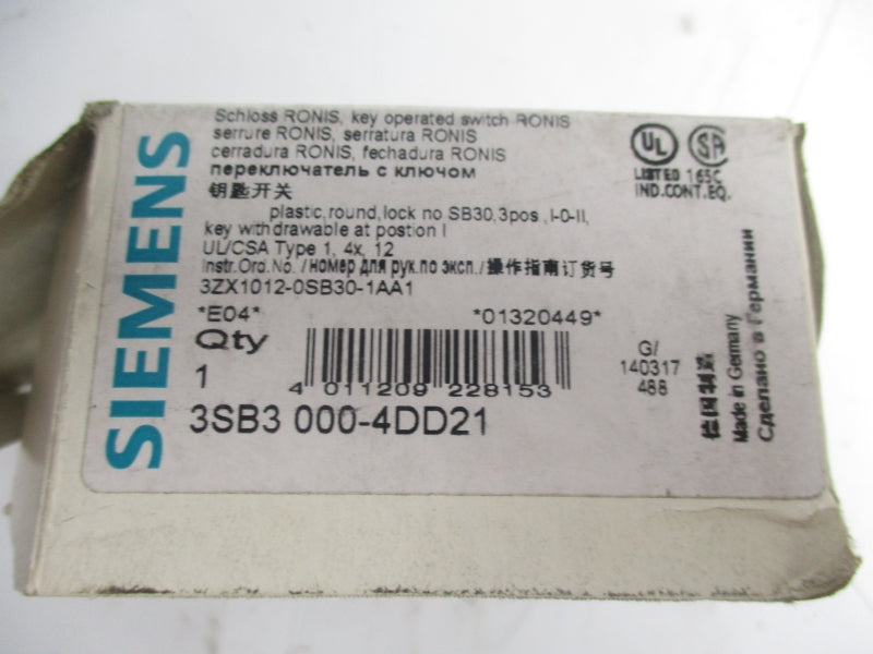 SIEMENS 3SB3000-4DD21 NSMP