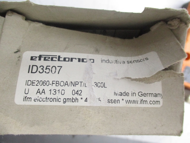 IFM EFECTOR IDE2060-FB0A/NPT/LS ID3507 20-250VAC NSMP