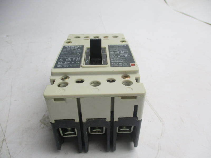 SIEMENS NEG3B100L 480V 100A NSMP