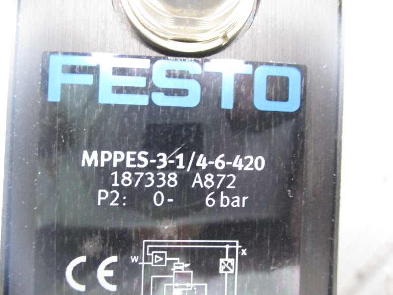 FESTO MPPES-3-1/4-6-420 187338 18-30VDC NSNP