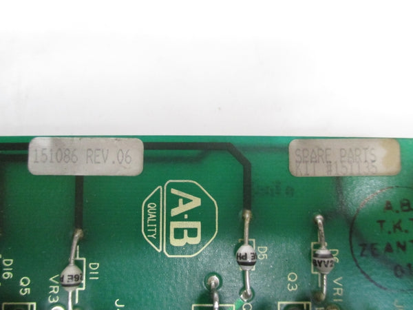 ALLEN BRADLEY 151135 REV.06 460VAC UNMP