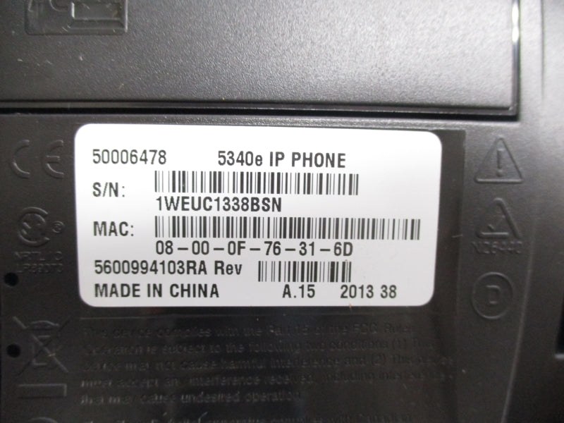 MITEL 5340EIP REV. A.15 NSMP