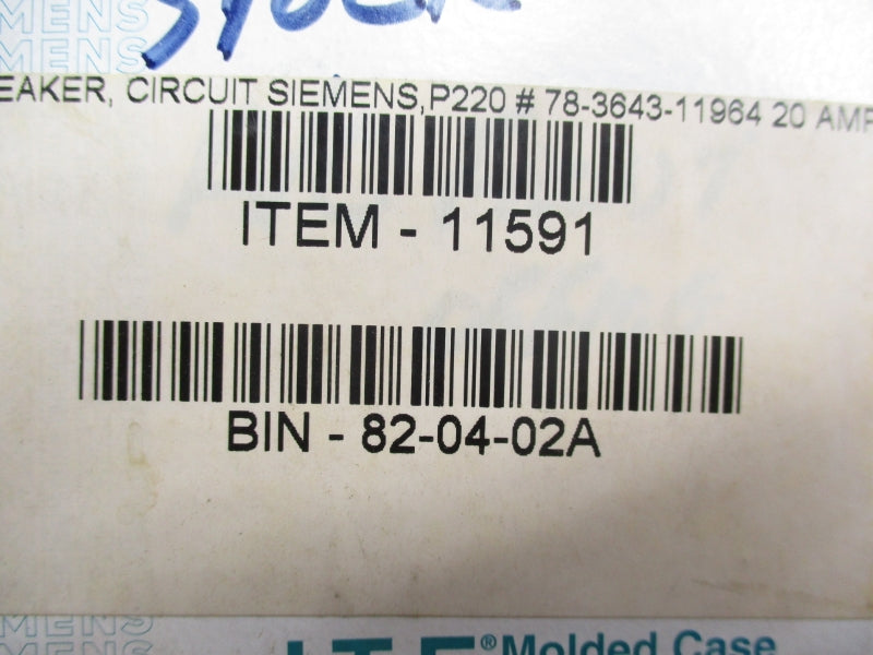 SIEMENS P220 120/240VAC 20A NSMP