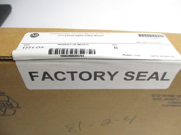 ALLEN BRADLEY 1771-OA SER. B 120VAC 1.5A DATE 2019 NSFS