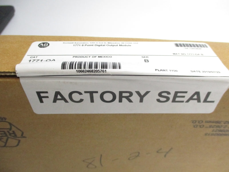 ALLEN BRADLEY 1771-OA SER. B 120VAC 1.5A DATE 2019 NSFS