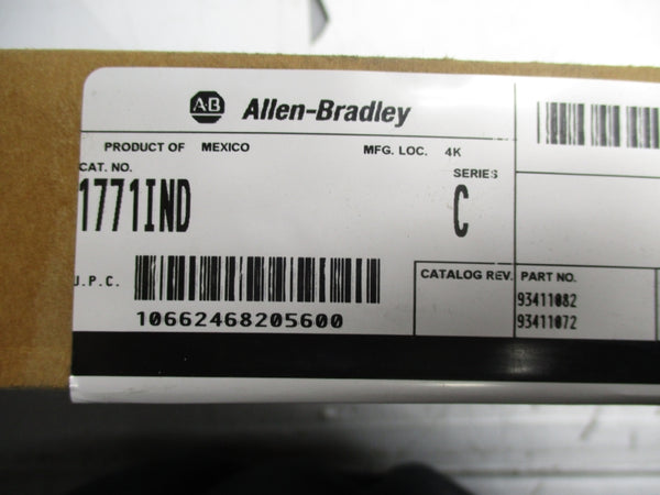 ALLEN BRADLEY 1771-IND SER. C 24VAC DATE 2013 NSFS
