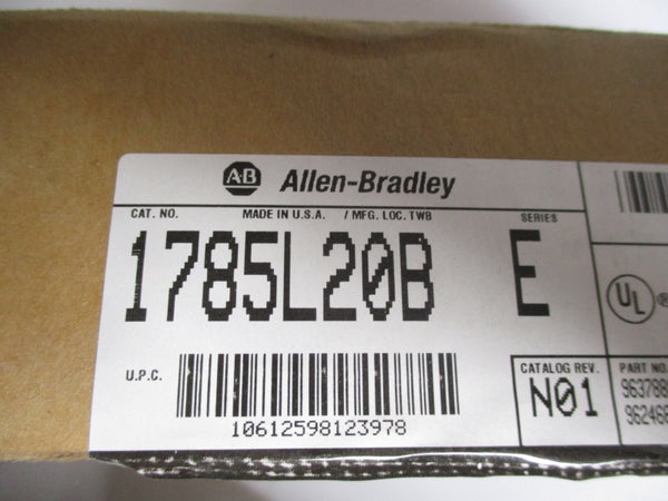 ALLEN BRADLEY 1785-L20B SER.E F/W.E.2 REV. N01 5VDC 2.3A UNMP