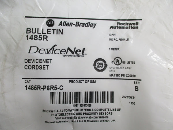 ALLEN BRADLEY 1485R-P6R5-C SER. B 250V 4A NSMP