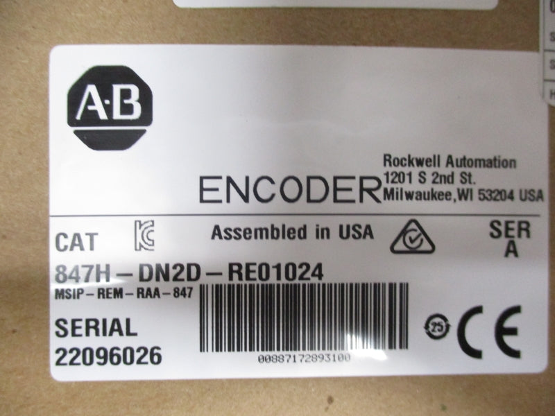 ALLEN BRADLEY 847H-DN2D-RE01024 SER. A NSFS